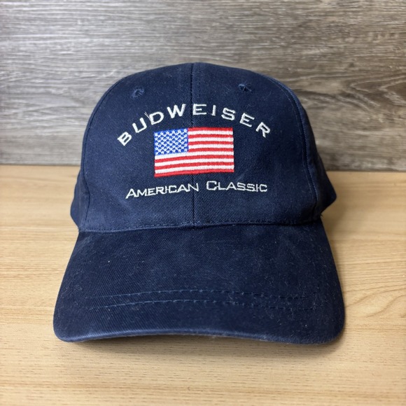 Budweiser Other - Budweiser Hat Cap Strap Back Embroidered American Classic Flag Mens USA Patrioti